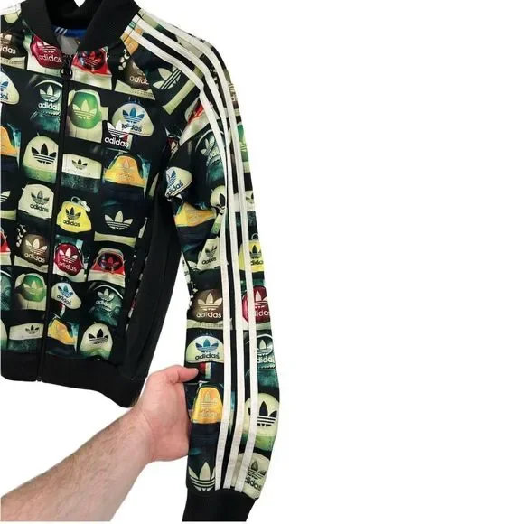 Adidas Vintage Mens 90's Print Superstar AOP Track Top Jersey Jacket Size Small - Picture 12 of 16